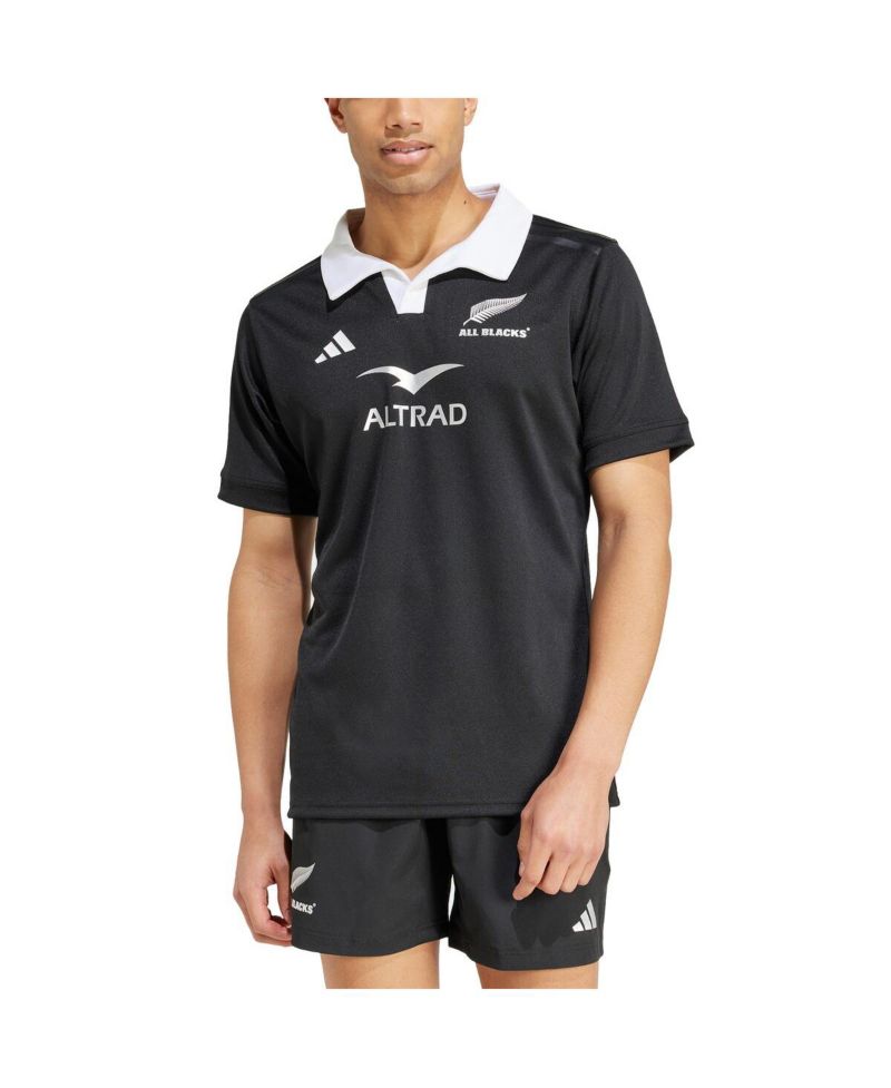 Men's Black New Zealand Rugby 2024/25 Home Replica Jersey