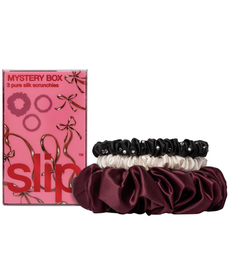 Pure Silk Assorted Scrunchies Mystery Box, Set of 4