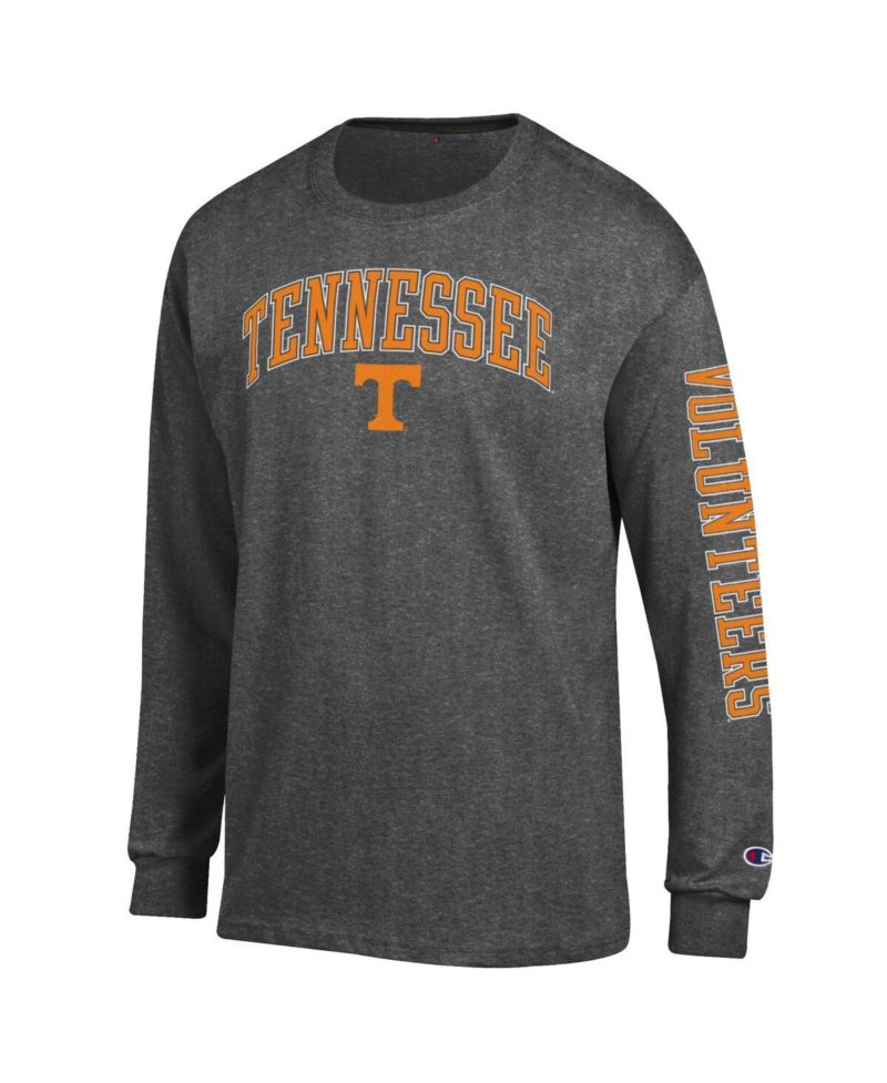 Men's Tennessee Orange Tennessee Volunteers Arch Over Logo 2-Hit Long Sleeve T-Shirt