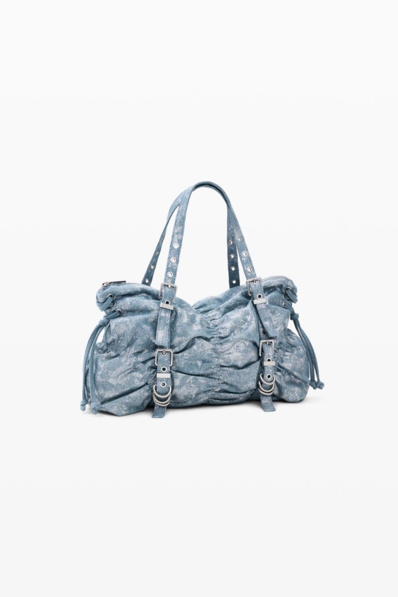 Women's Ruched denim bag