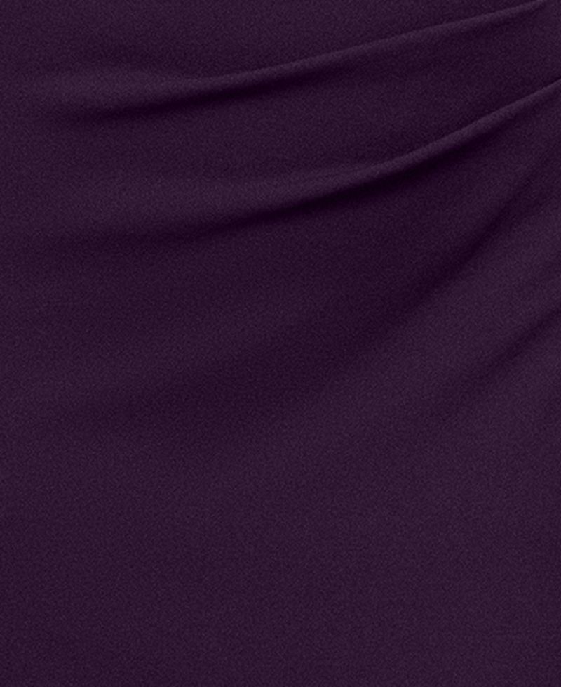 Petite Off-the-Shoulder Short-Sleeve Gown