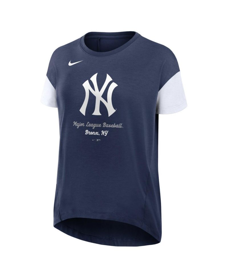 Women's Navy New York Yankees Flowy Fashion T-Shirt
