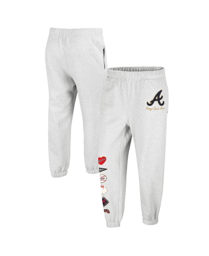 Women's x Heather Gray Atlanta Braves Venice Jogger Pants