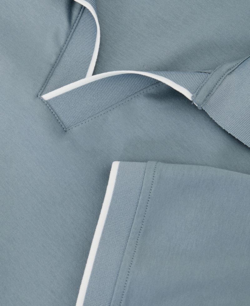 Men's Nico Airwater Cotton Tipped Open Collar Polo Shirt