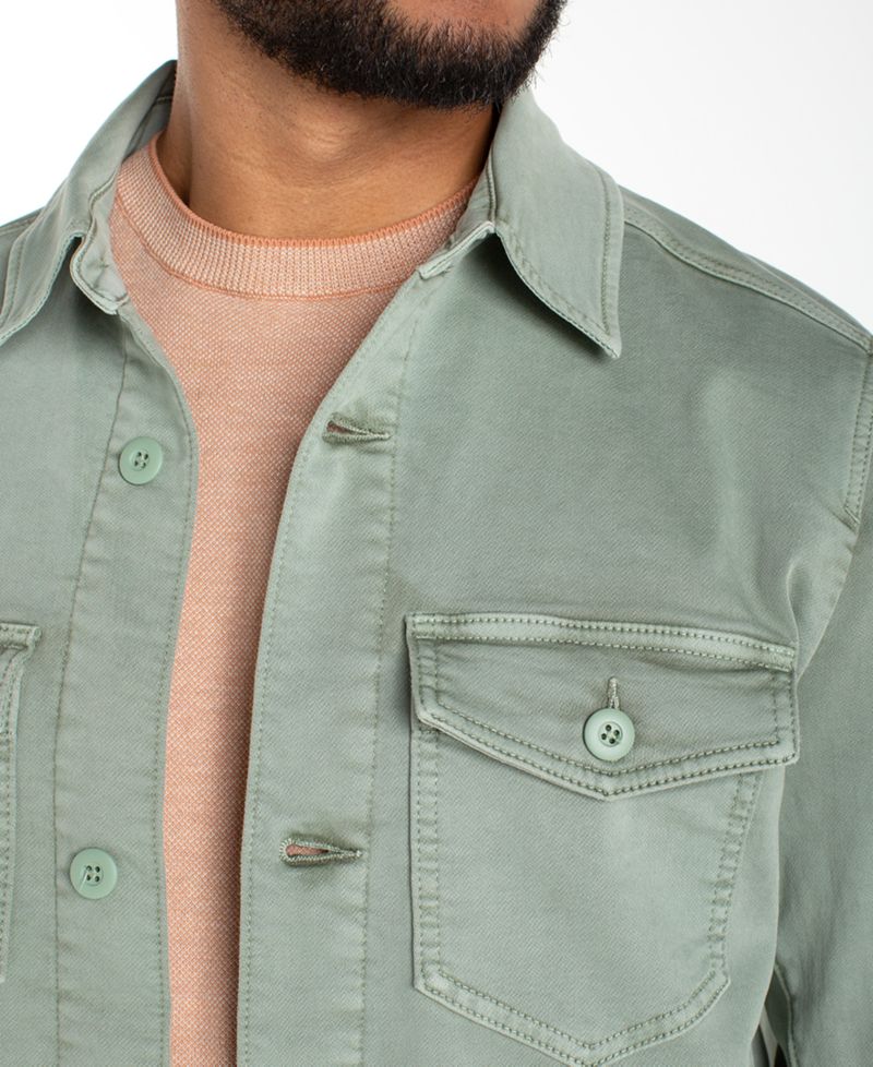 Men's Collared Shirt Jacket