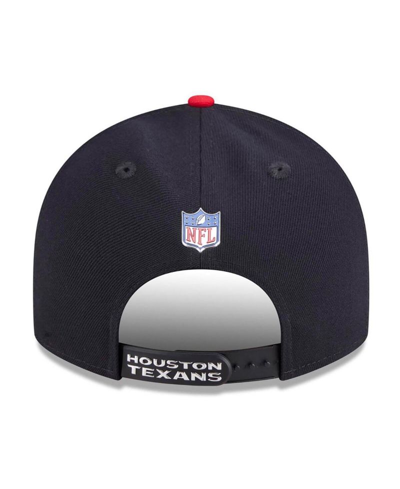 Men's Navy/Red Houston Texans 2026 NFL Draft On Stage Pre-Curved 9FIFTY Snapback Hat