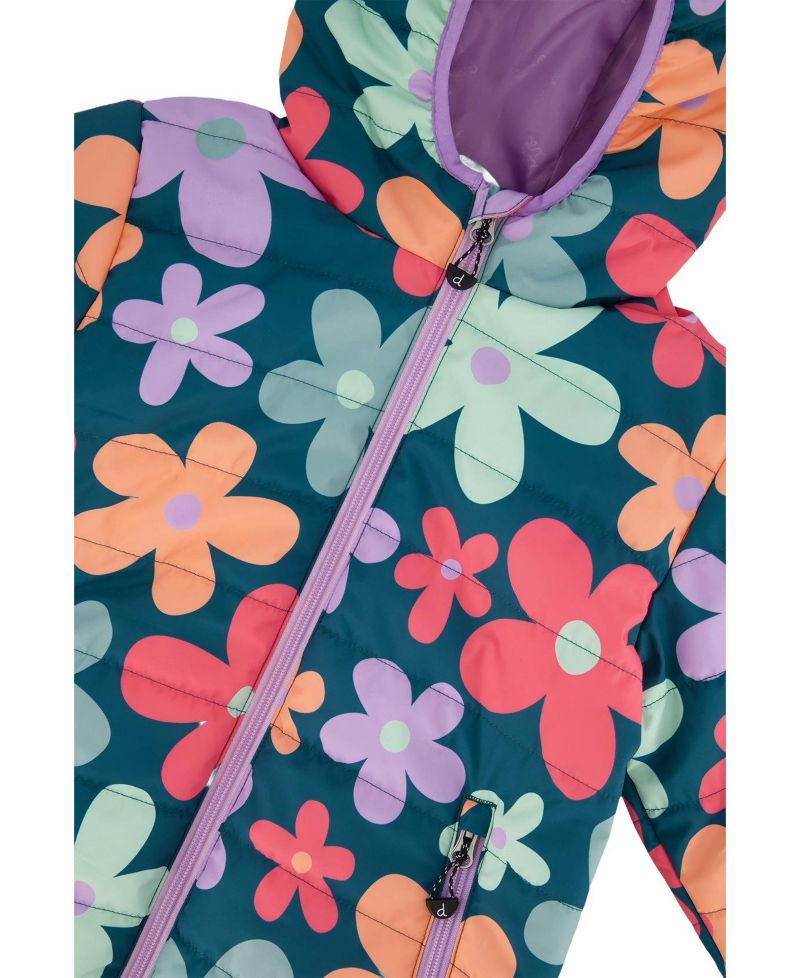 Little and Big Girl (6-14) Quilted Mid-Season Jacket