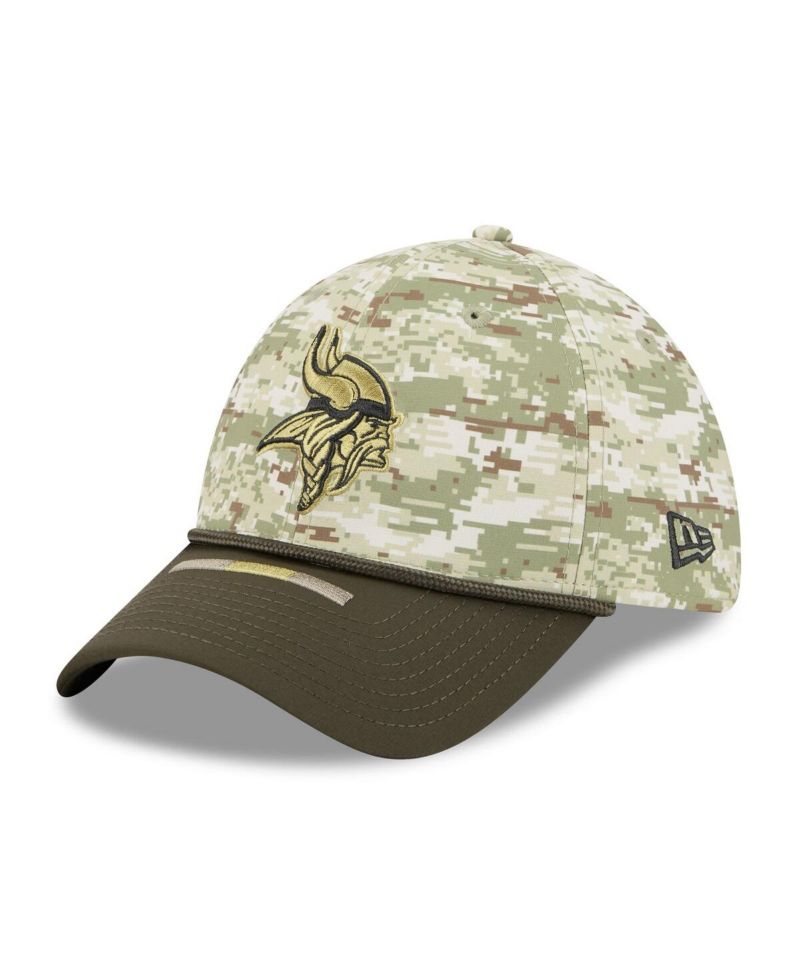Men's Camo Minnesota Vikings 2025 Salute to Service 39THIRTY Flex Hat