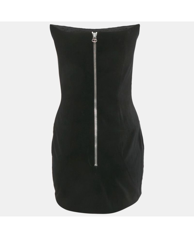 Women's Velvet Strapless Mini Dress