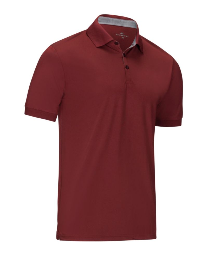 Men's Lightweight Performance Stretch Golf Polo Shirt - 3 Pack