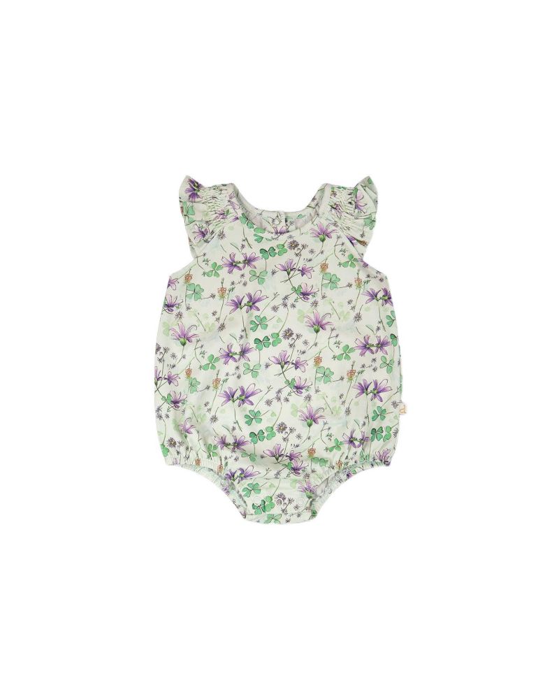Baby Girls Jersey Romper Printed Flowers