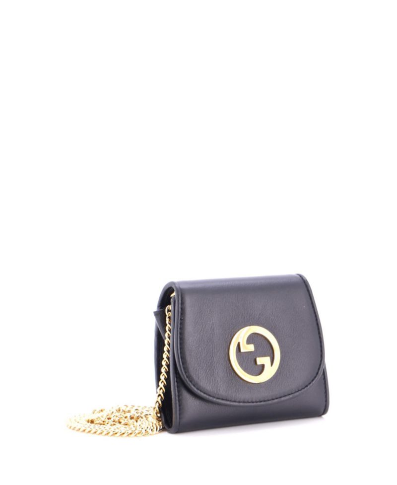 Blondie Leather Wallet on Chain