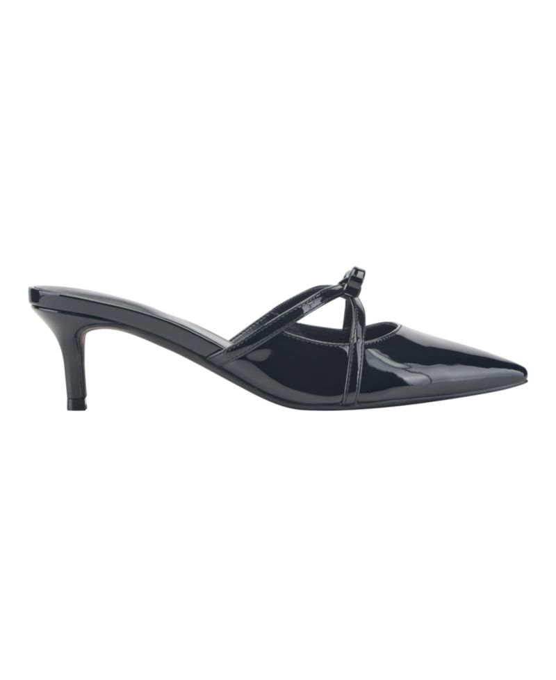 Women's Mokita Crisscross Bow Kitten Heel Pumps