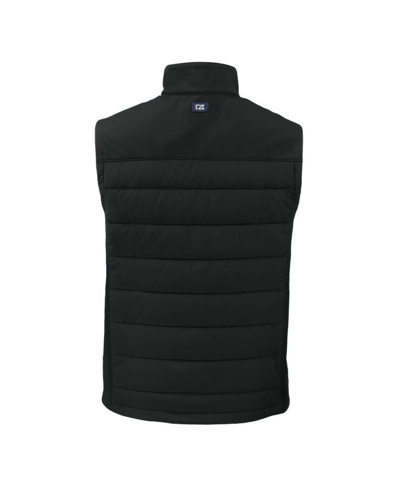 Men's Black Boston College Eagles Evoke Hybrid Eco Softshell Full-Zip Vest