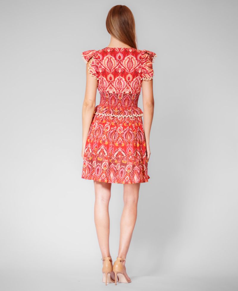 Women's Smocked Waist Pull-On Short Dress