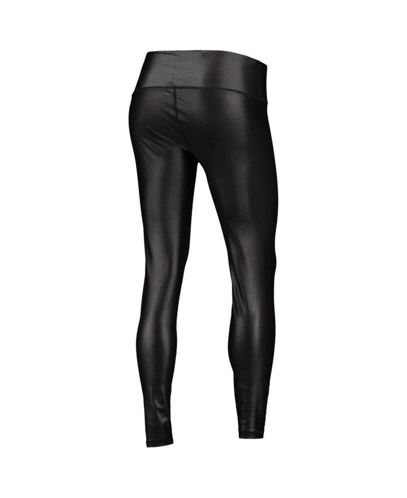 Women's Black Oklahoma Sooners Shine Liquid Leggings