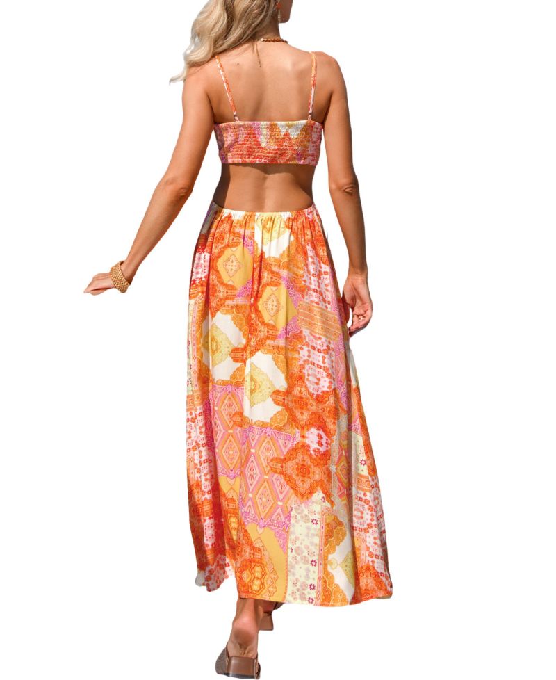 Women's June Plans Patchwork Maxi Beach Dress