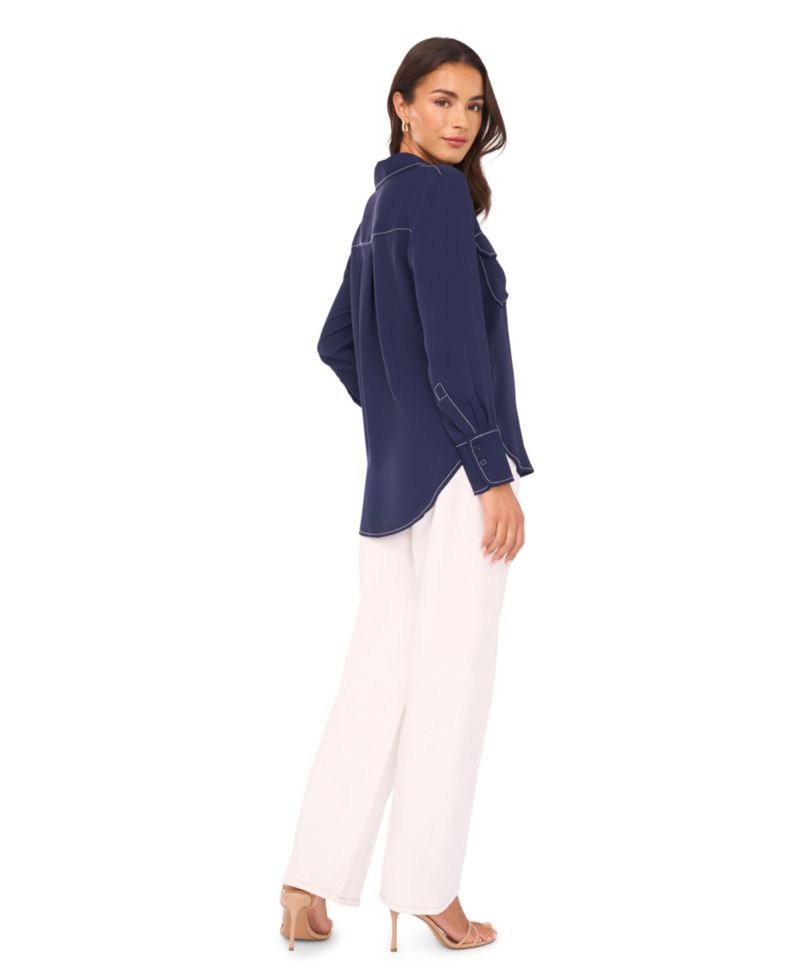 Women's Curved Seam Straight Jeans