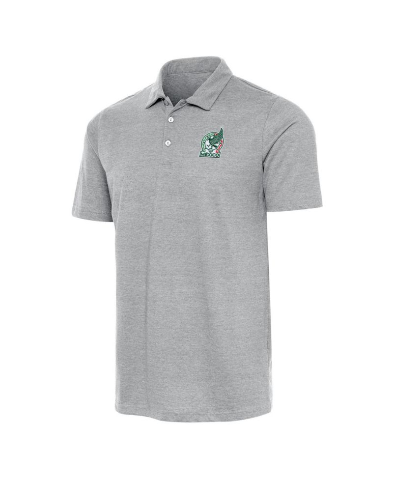 Men's Gray Mexico National Team Peak Polo Shirt