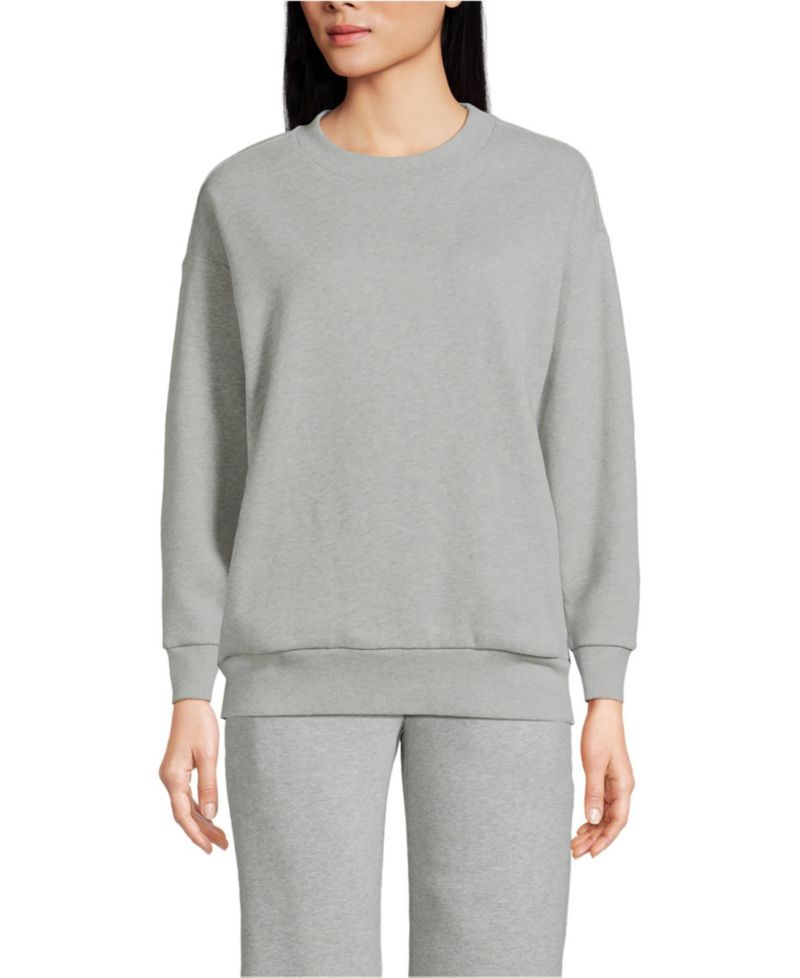 Women's Serious Sweats Oversized Long Sleeve Crew Neck Sweatshirt - Set Top