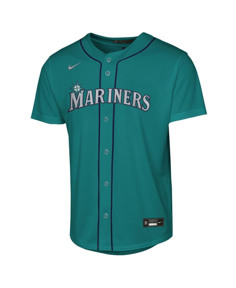 Big Boys and Girls Cal Raleigh Teal Seattle Mariners Alternate Replica Jersey