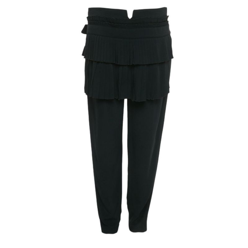 Women's Crepe Pleated Detail Trousers