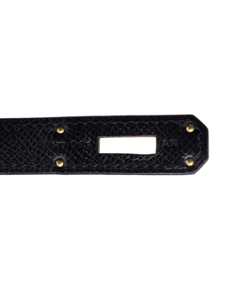 Kelly 32 Handbag Black Epsom with Gold Hardware