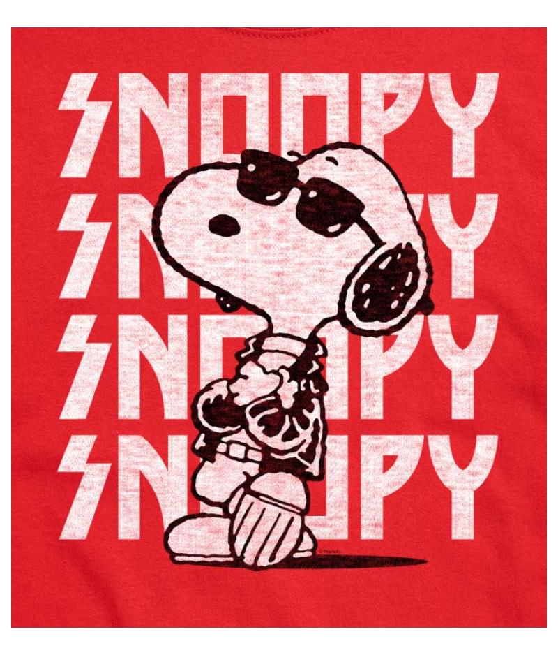 Hybrid Apparel Snoopy Rock Name Repeat Men's Short Sleeve Tee