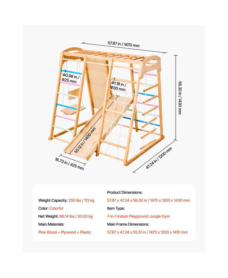 Toddler 9-in-1 Montessori Indoor Jungle Gym