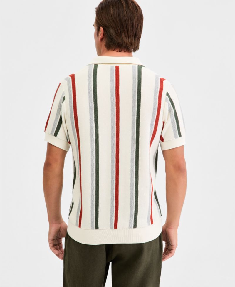 Men's Royce Hill Cotton Knit Polo Shirt