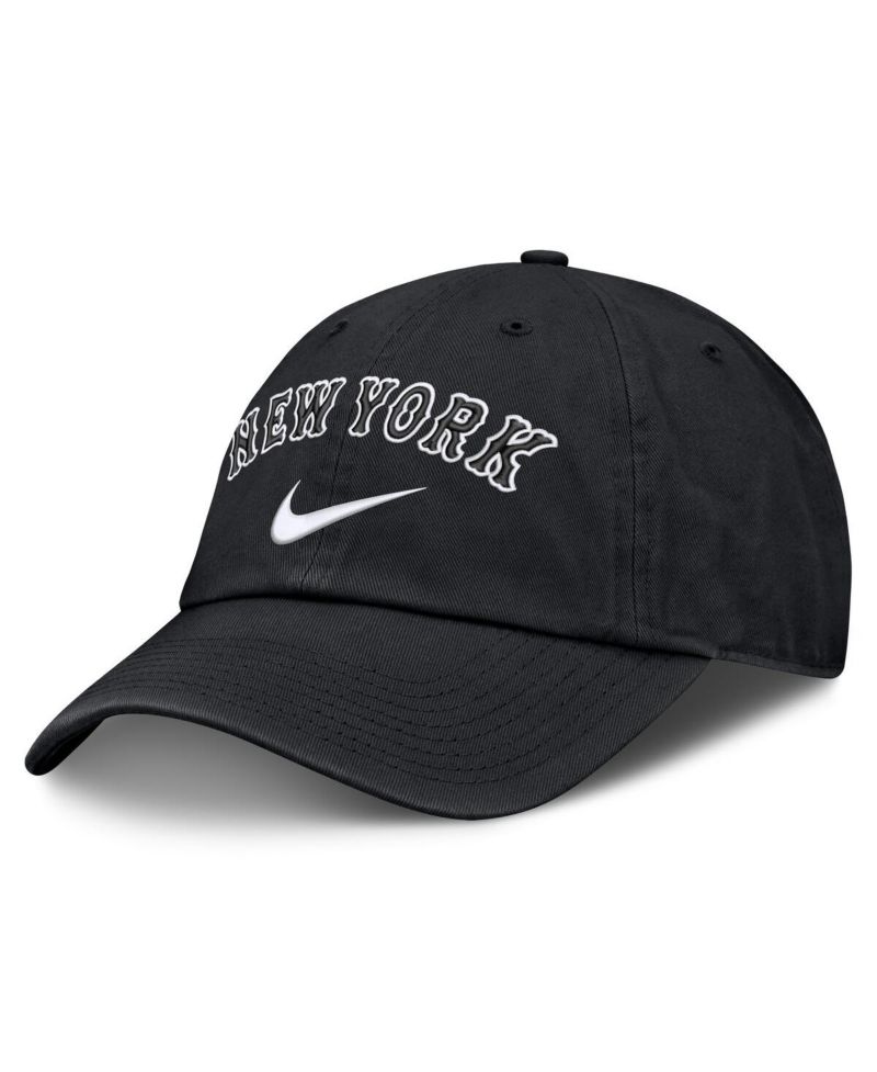 Men's Black New York Mets Primetime Club Adjustable Hat