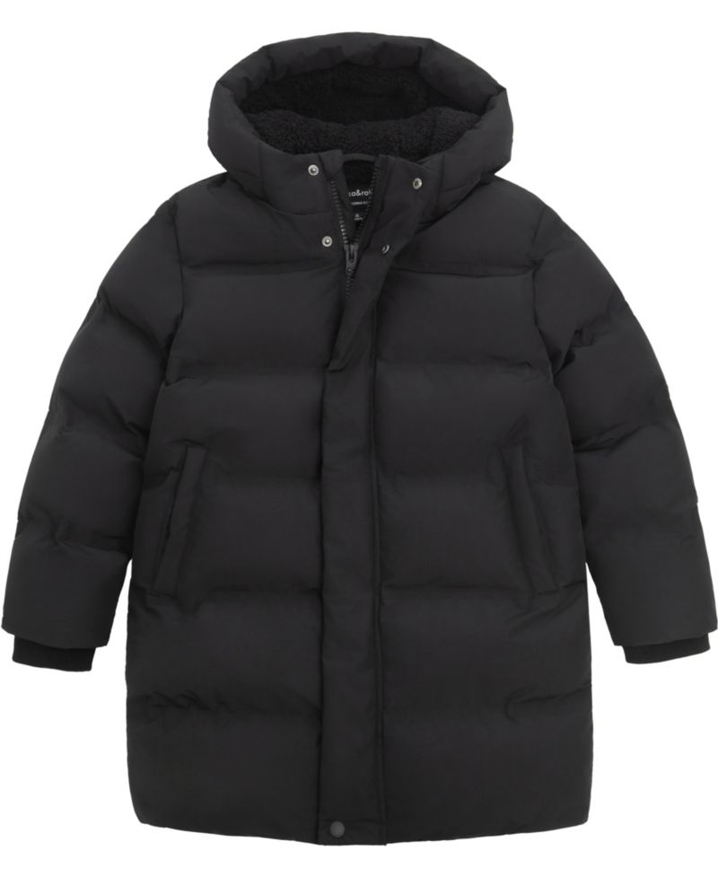 Boys' 4-20 Parker Hooded Fleece-Lined Mid-Length Puffer Jacket