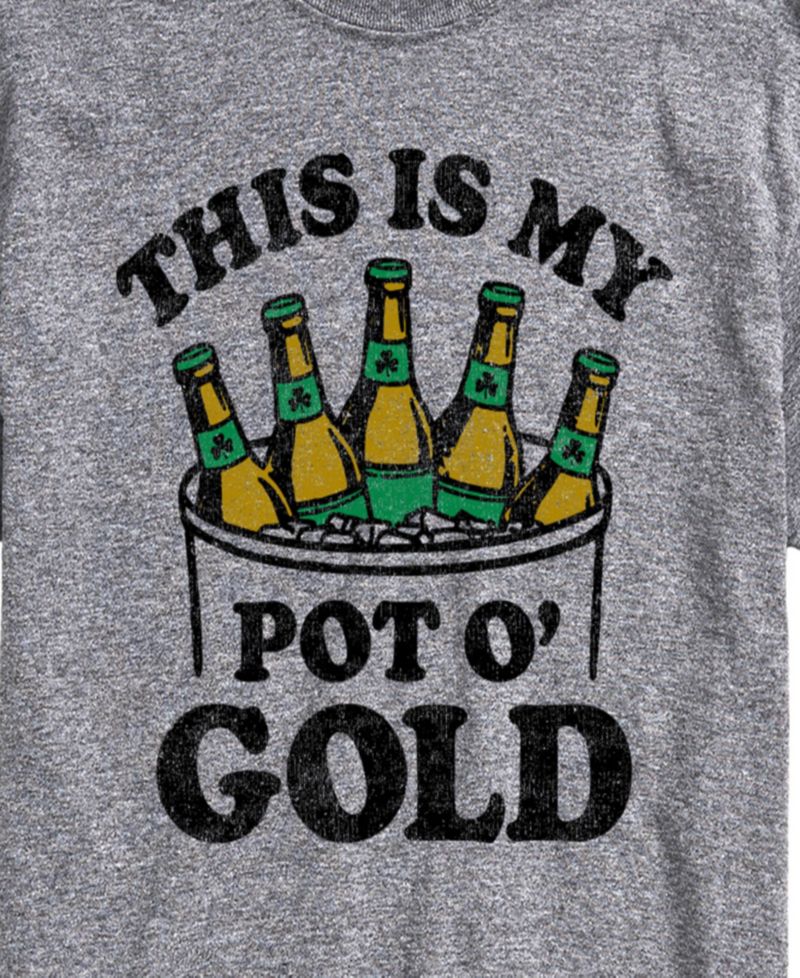 Men's Instant Message Beer Pot O' Gold Short-Sleeve Graphic T-Shirt