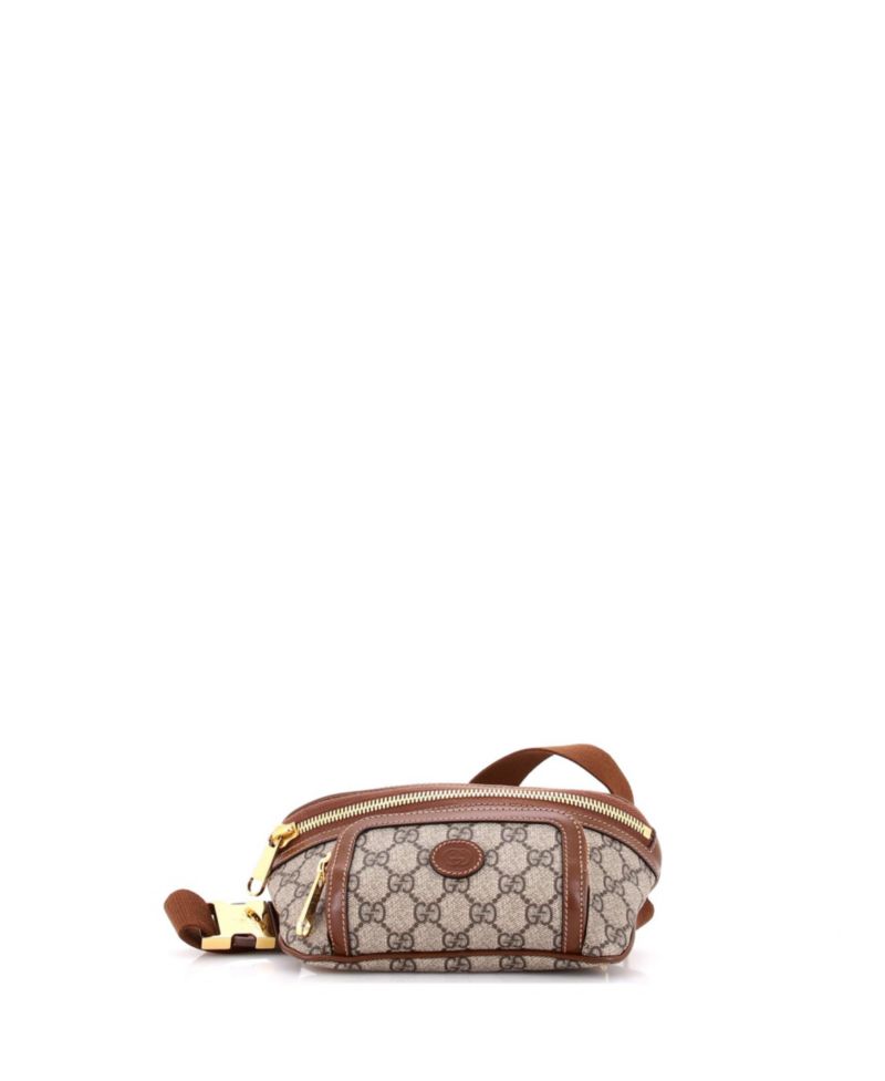 Large Interlocking G Patch Belt Bag GG Coated Canvas