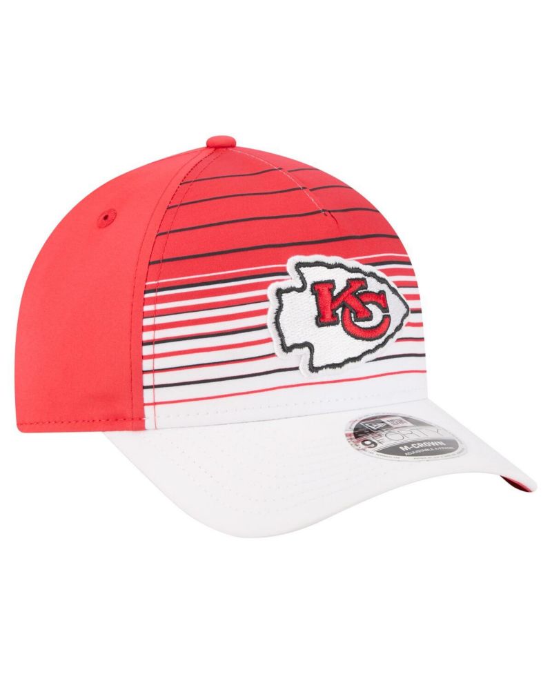 Men's White/Red Kansas City Chiefs Adventure Gradient 9FORTY M-Crown A-Frame Adjustable Hat