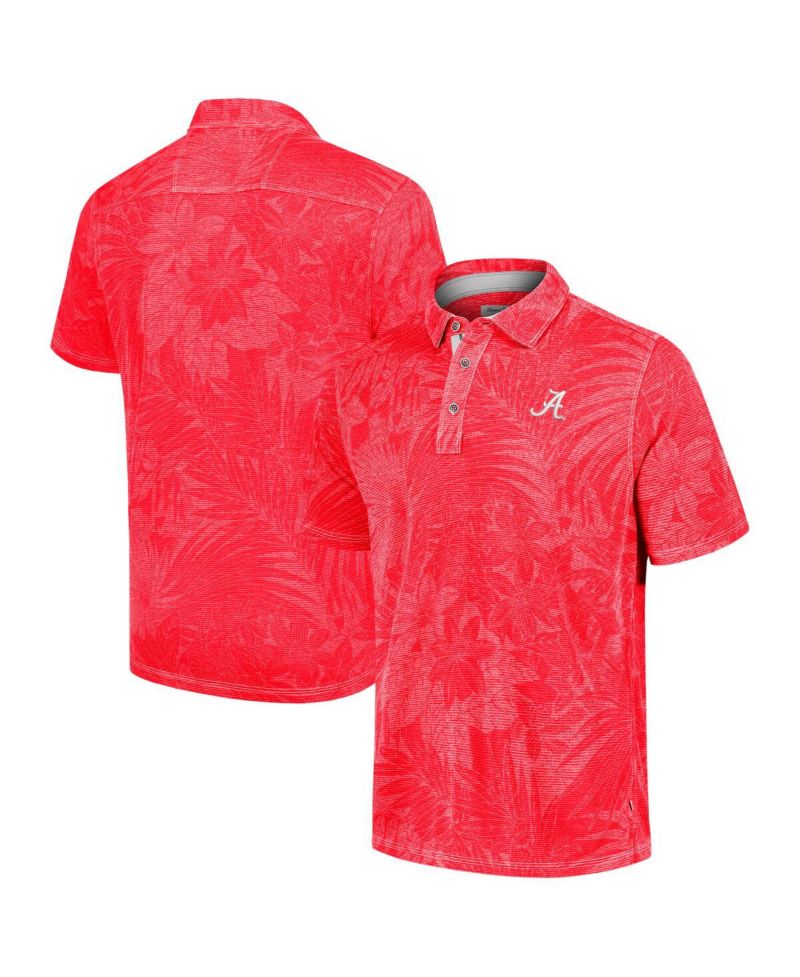 Men's Crimson Alabama Crimson Tide Sport Santiago Paradise Polo Shirt