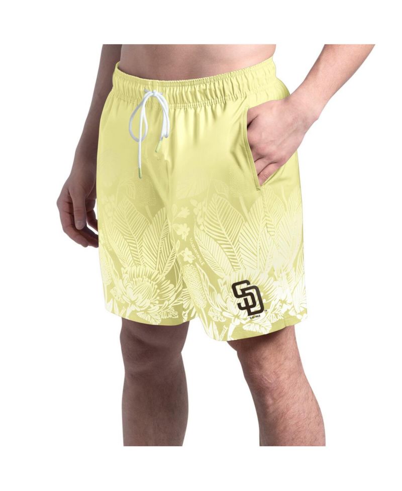 Men's Yellow San Diego Padres Lagoon Fiesta Swim Shorts