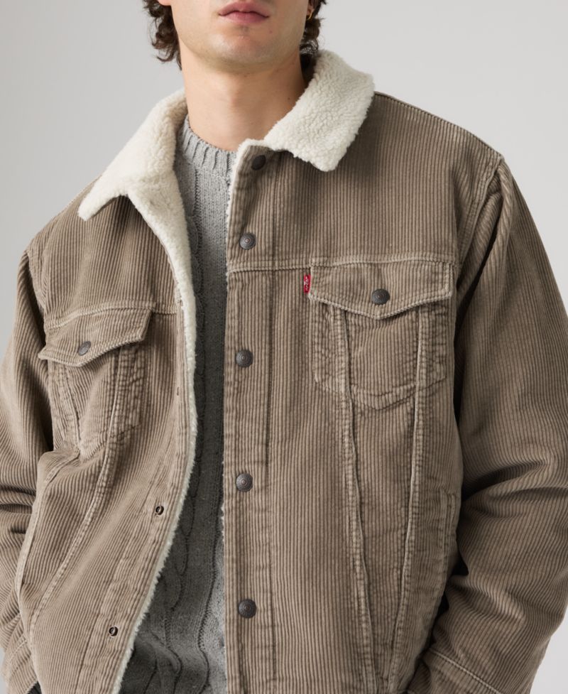 Men's Sherpa-Lined Regular-Fit Trucker Jacket
