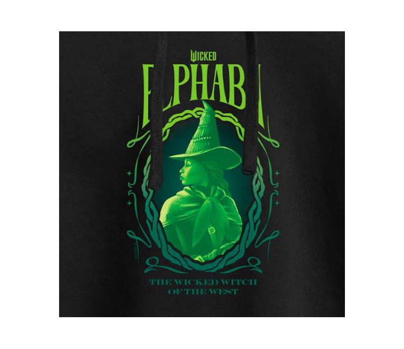 Trendy Juniors Wicked Elphaba Graphic Cropped Hoodie