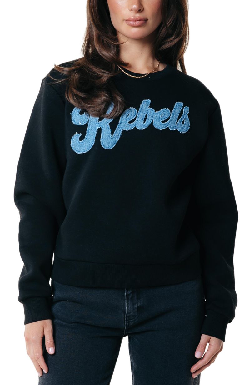 Women's Denim Patch Relaxed Sweat