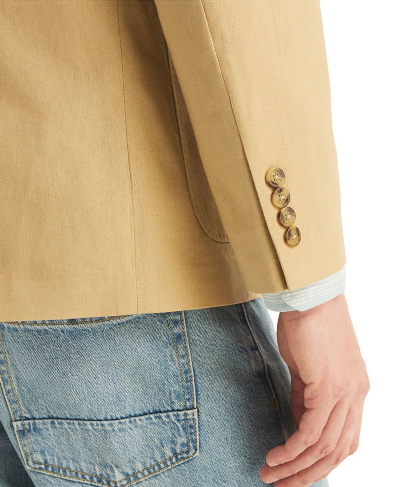Men's Two Button Linen-Blend Sport Blazer
