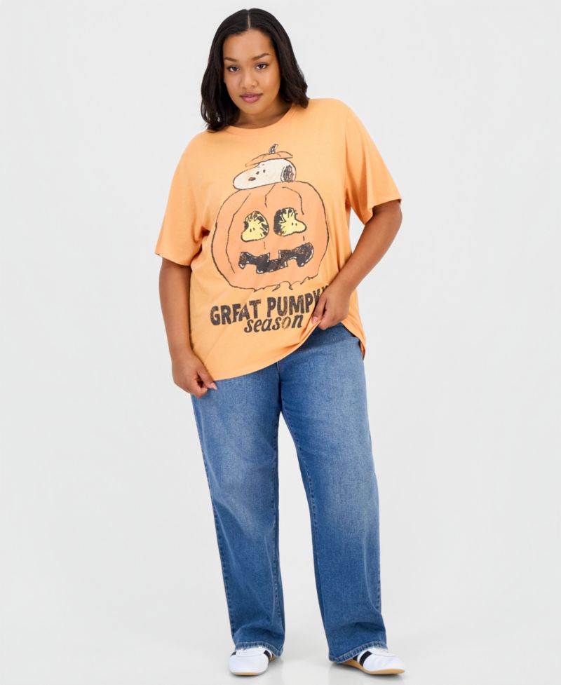 Trendy Plus Size Great Pumpkin Season Graphic T-Shirt