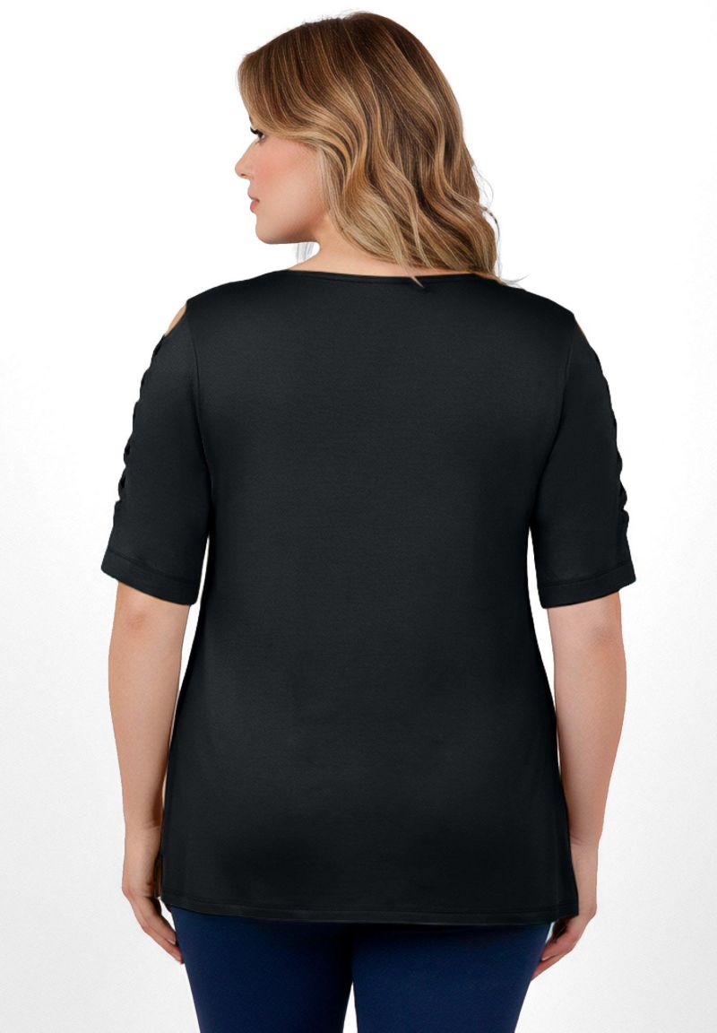Women's Lattice Sleeve Tunic