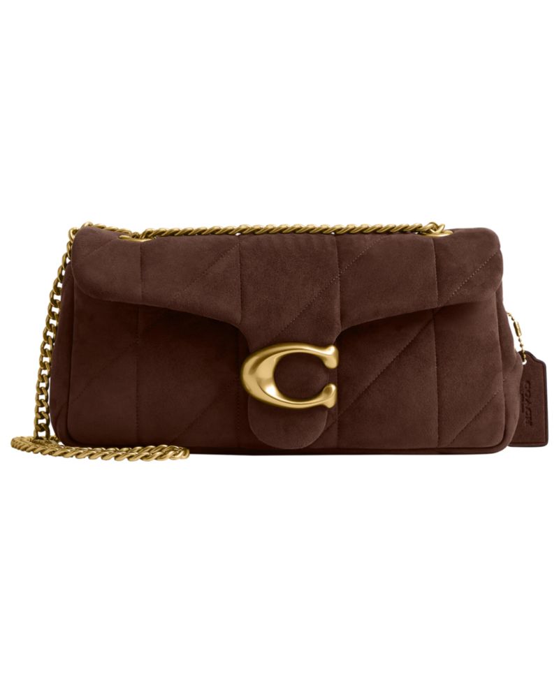 Soft Quilted Tabby Medium Suede Shoulder Bag 26