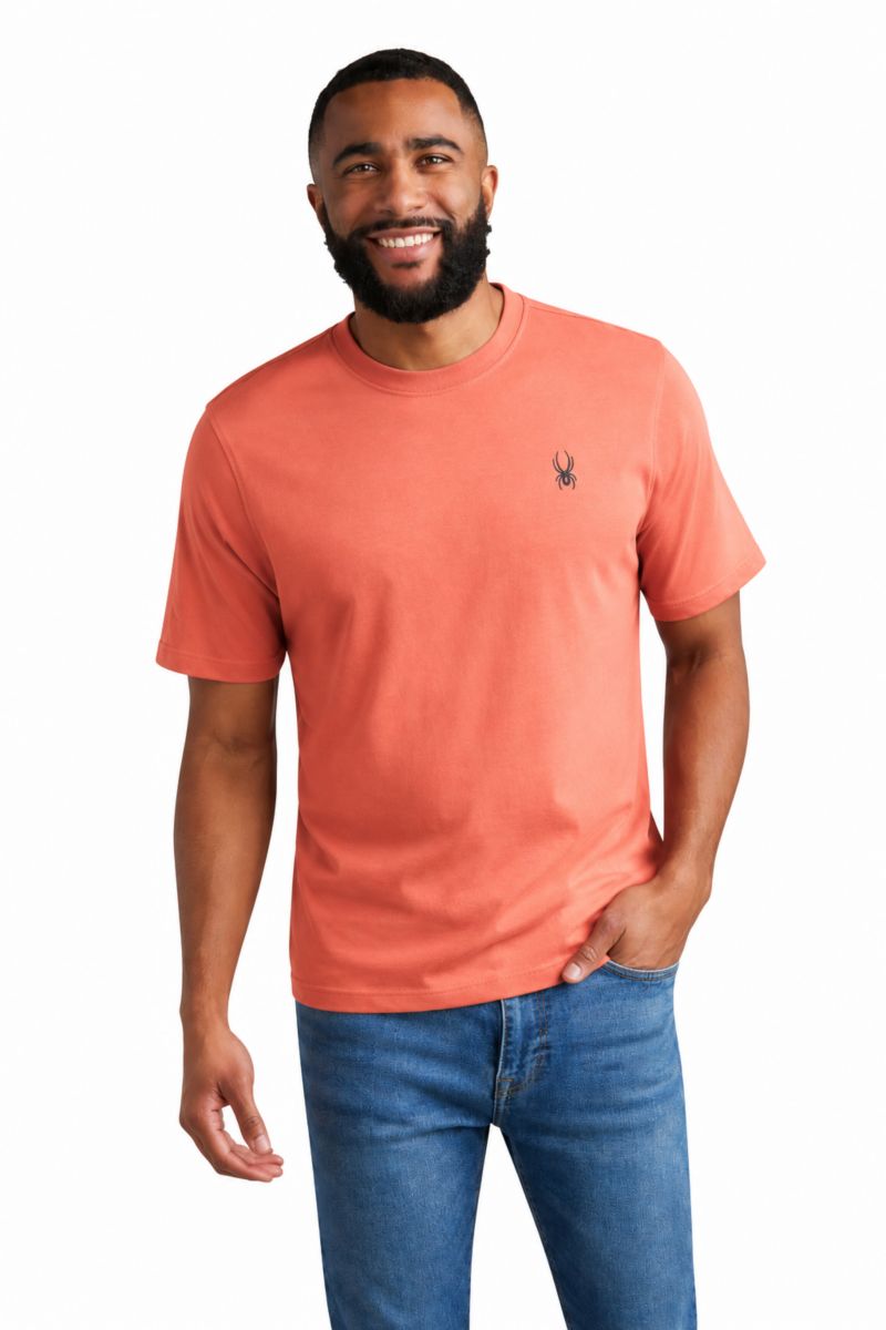 Men's Mountain Graphic 2-Way Stretch Relaxed-Fit T-Shirt