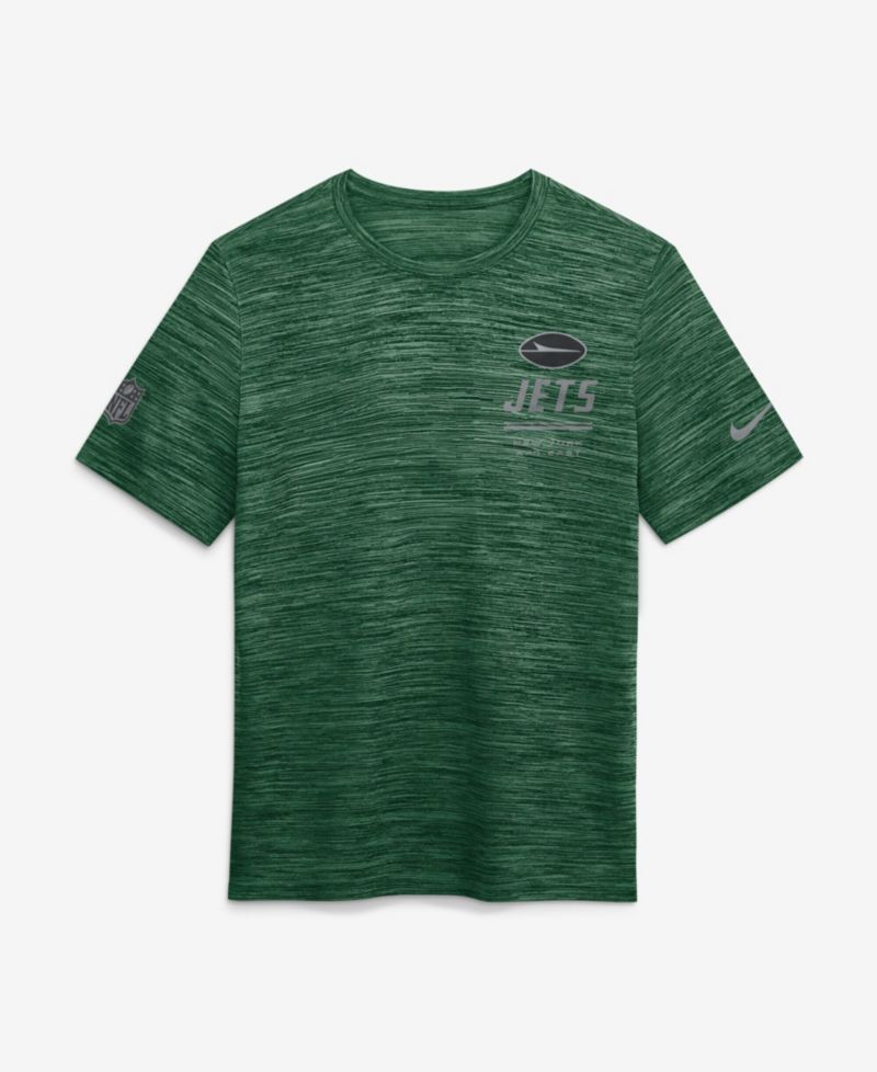 Men's Green New York Jets Sideline Double Covered Dri-FIT Velocity T-Shirt