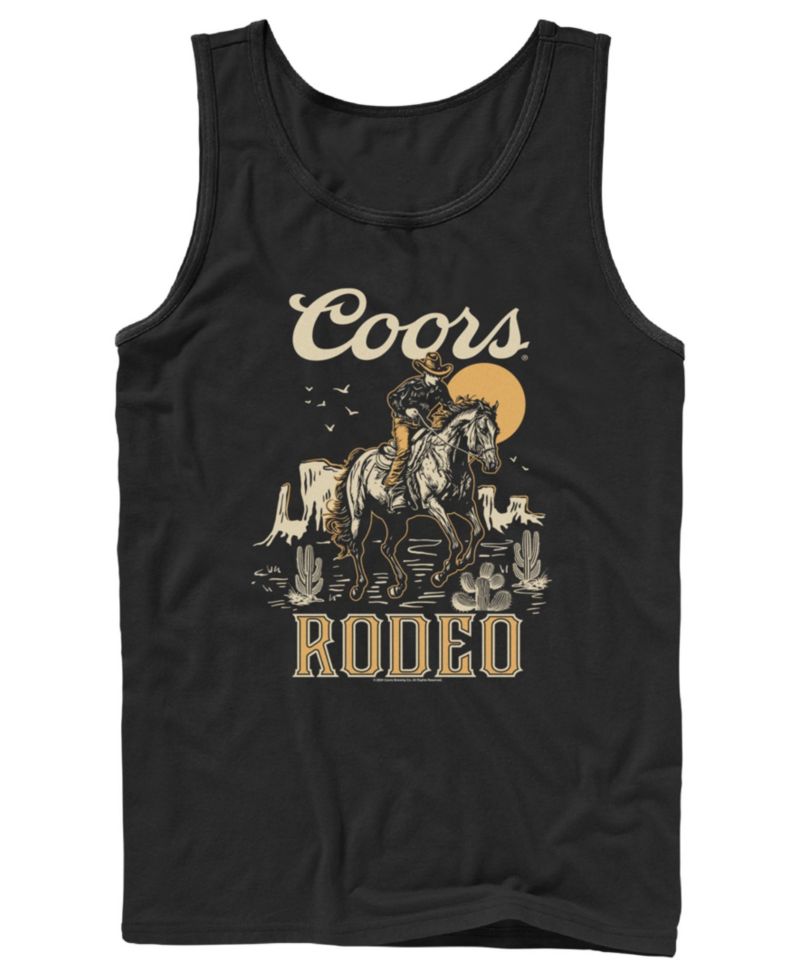 Men's Coors Rodeo Cowboy Western Graphic Tank Top