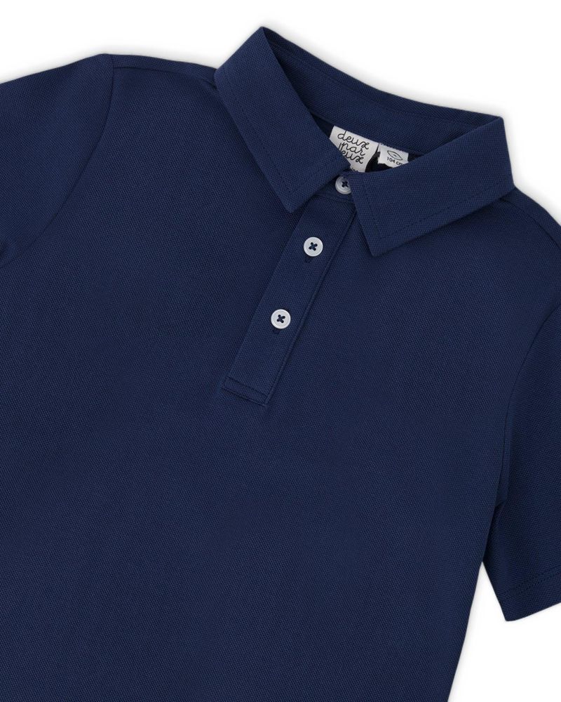 Little Boys Polo T-Shirt Blue