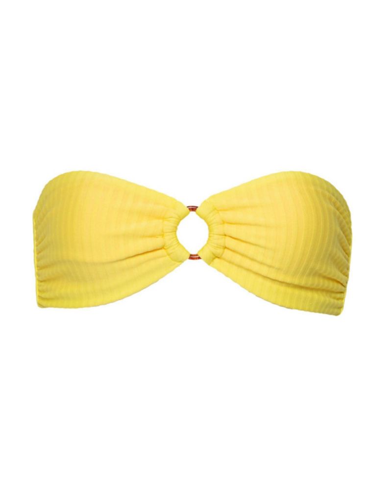 Women's Lemon Margarita Jill Reversible Bandeau Bikini Top