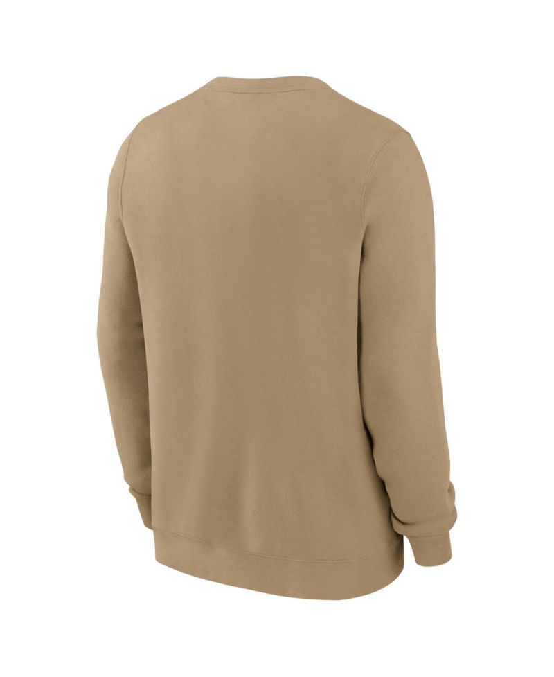 Men's Tan Tampa Bay Buccaneers Swing Pass Rewind Club Pullover Sweatshirt